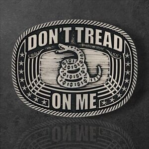 Montana Silversmiths Don't Tread On Me Roped Gadsden Belt Buckle Retail $45 NEW